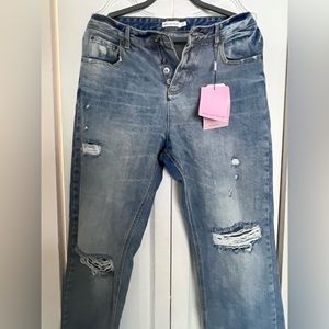Distressed jeans from OffSaks5thAve